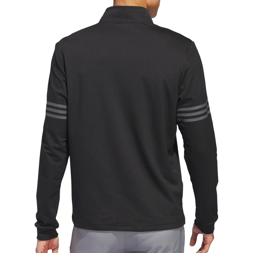 adidas 3-Stripes Half-Zip Top - Black - Image 2