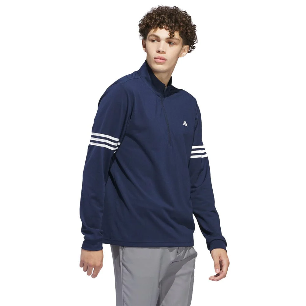 adidas 3-Stripes Half-Zip Top - Collegiate Navy - Image 6