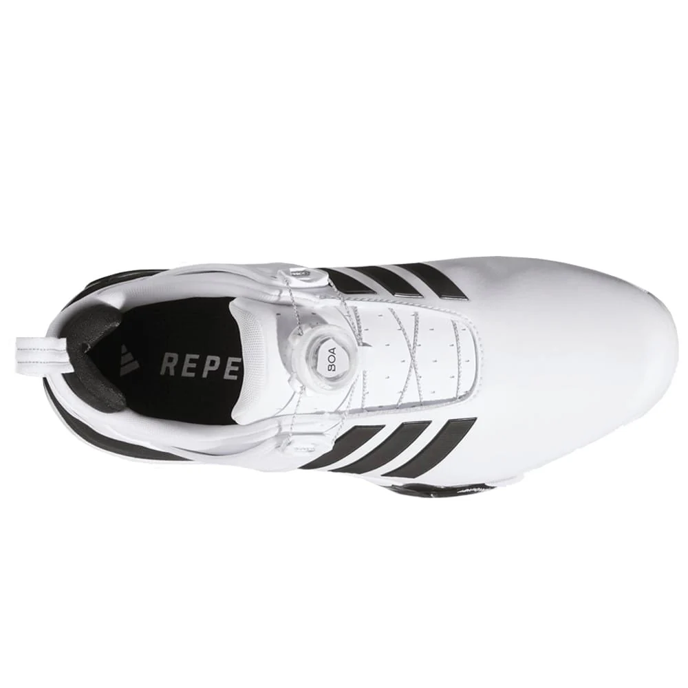 adidas Adipower 26 Boa Waterproof Spikeless Shoes - Cloud White/Core Black/Silver Met. - Image 3