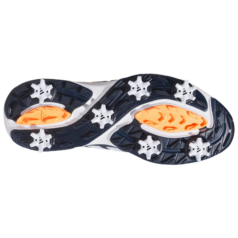 adidas Adipower 26 Waterproof Spiked Shoes - Cloud White/Collegiate Navy/Lucid Orange - Image 2
