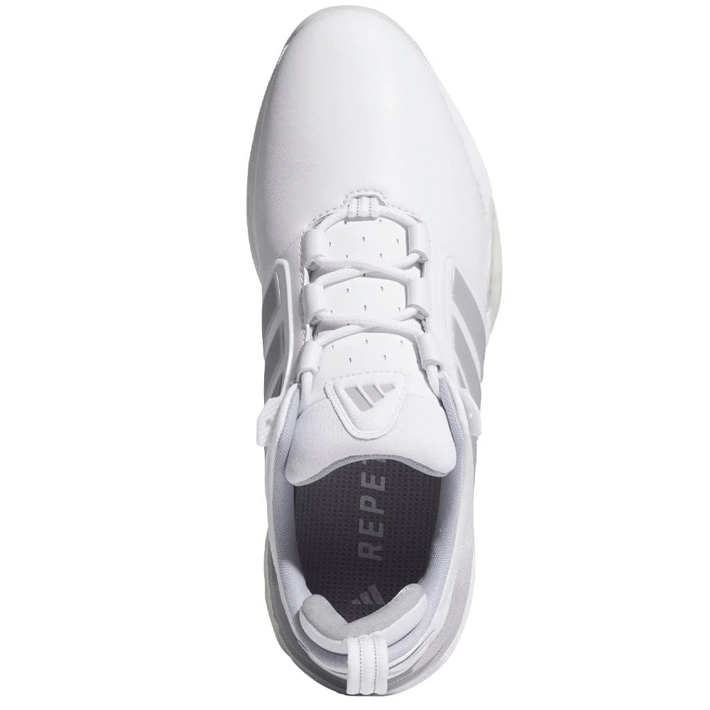 adidas Adipower 26 Waterproof Spiked Shoes - Cloud White/Silver Met./Halo Silver - Image 4