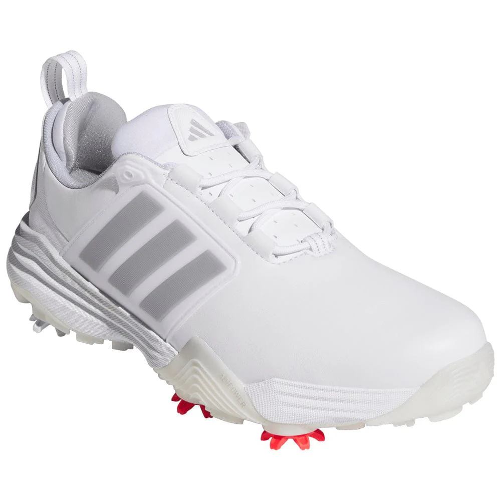 adidas Adipower 26 Waterproof Spiked Shoes - Cloud White/Silver Met./Halo Silver - Image 5