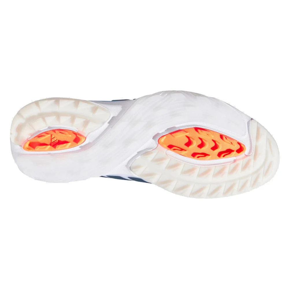 adidas Adipower 26 Waterproof Spikeless Shoes - Cloud White/Collegiate Navy/Lucid Orange - Image 2