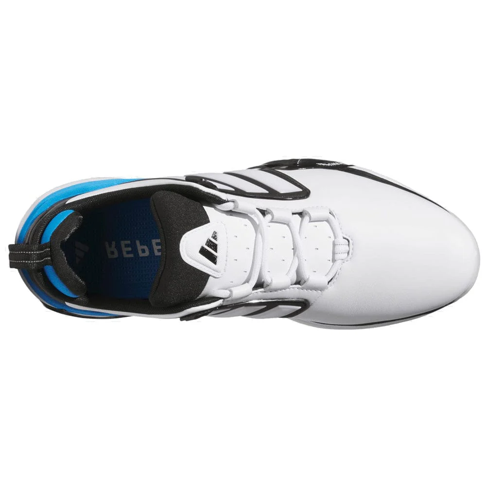 adidas Adipower 26 Waterproof Spikeless Shoes - Cloud White/Core Black/Lucid Ray Blue - Image 3