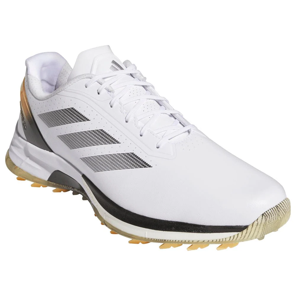 adidas Adizero ZG Waterproof Spikeless Shoes - Cloud White/Core Black/Ice Tangerine - Image 5