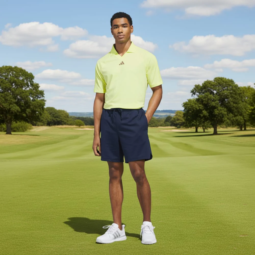 adidas Beyond The Course Climacool Polo Shirt - Frozen Lemon - Image 4