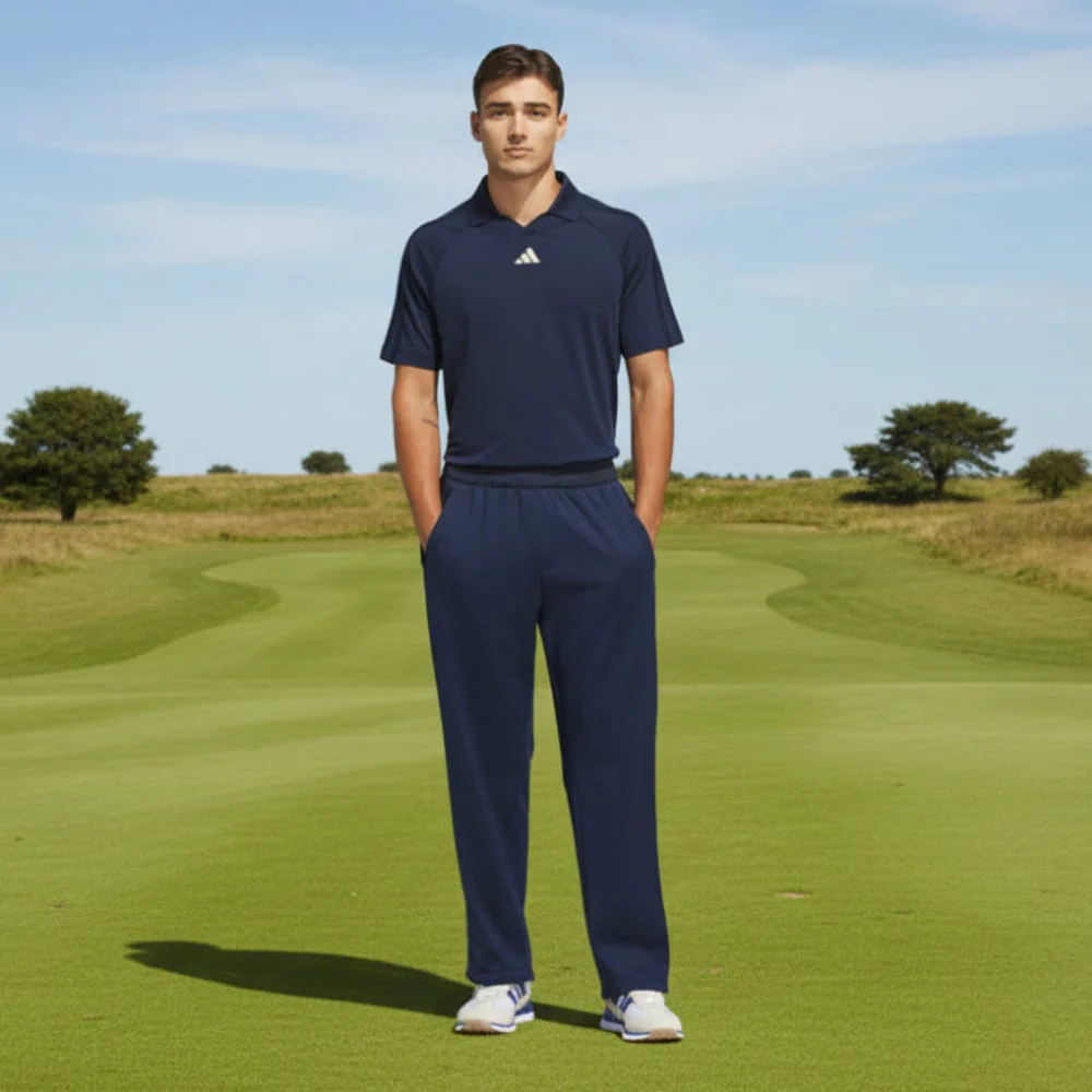 adidas Beyond The Course Climawarm Loose Fit Trousers - Collegiate Navy - Image 4