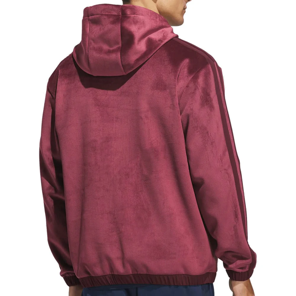 adidas Beyond The Course Cozy Half-Zip Loose Fit Hoodie - Maroon - Image 2