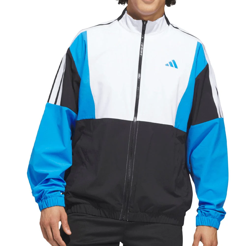 adidas Beyond Twistweave Full-Zip Windbreaker - Black/White - Image 3