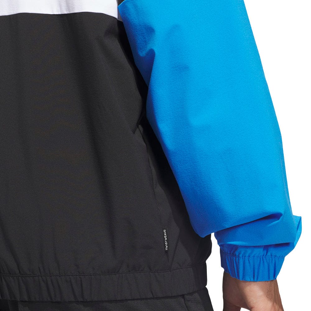 adidas Beyond Twistweave Full-Zip Windbreaker - Black/White - Image 6
