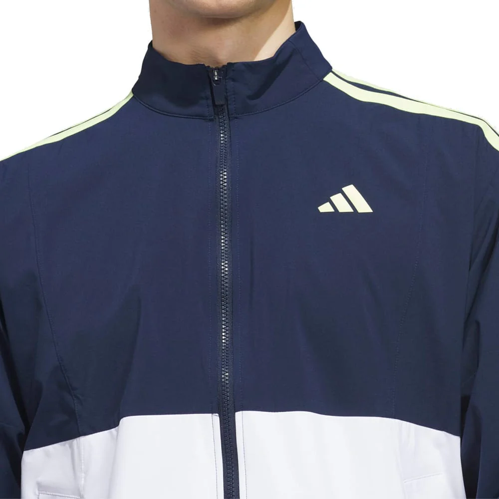 adidas Beyond The Course Windbreaker - White/Collegiate Navy - Image 3