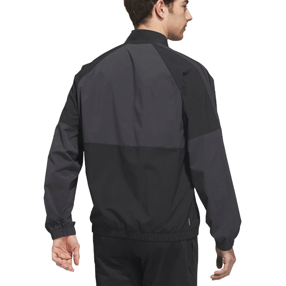 adidas Beyond Twistweave Full-Zip Windbreaker - Black/Carbon - Image 3