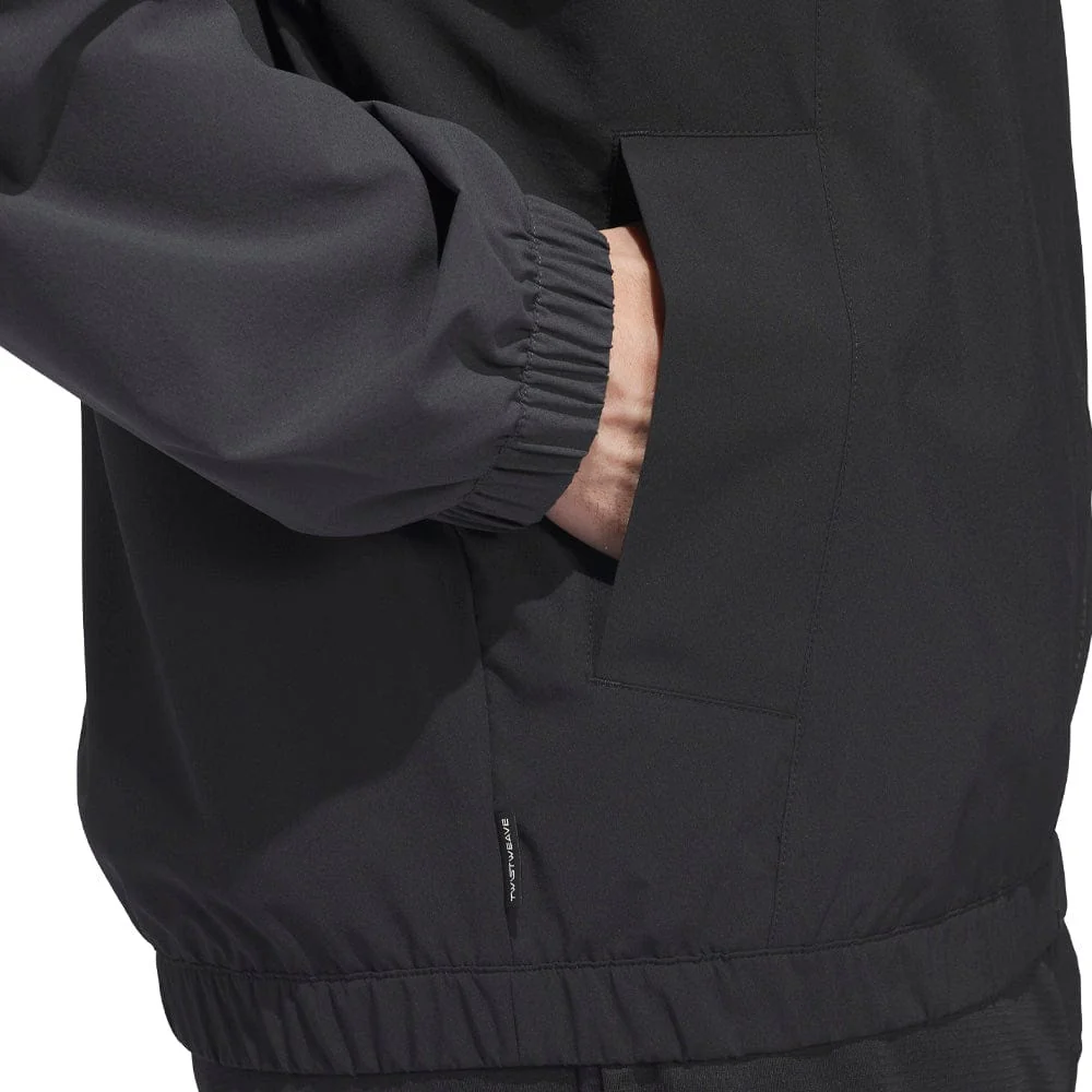 adidas Beyond Twistweave Full-Zip Windbreaker - Black/Carbon - Image 5