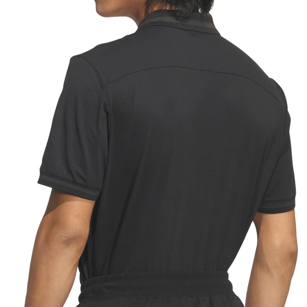 adidas Beyond Vent Twistknit Polo Shirt - Black/Black - Image 2