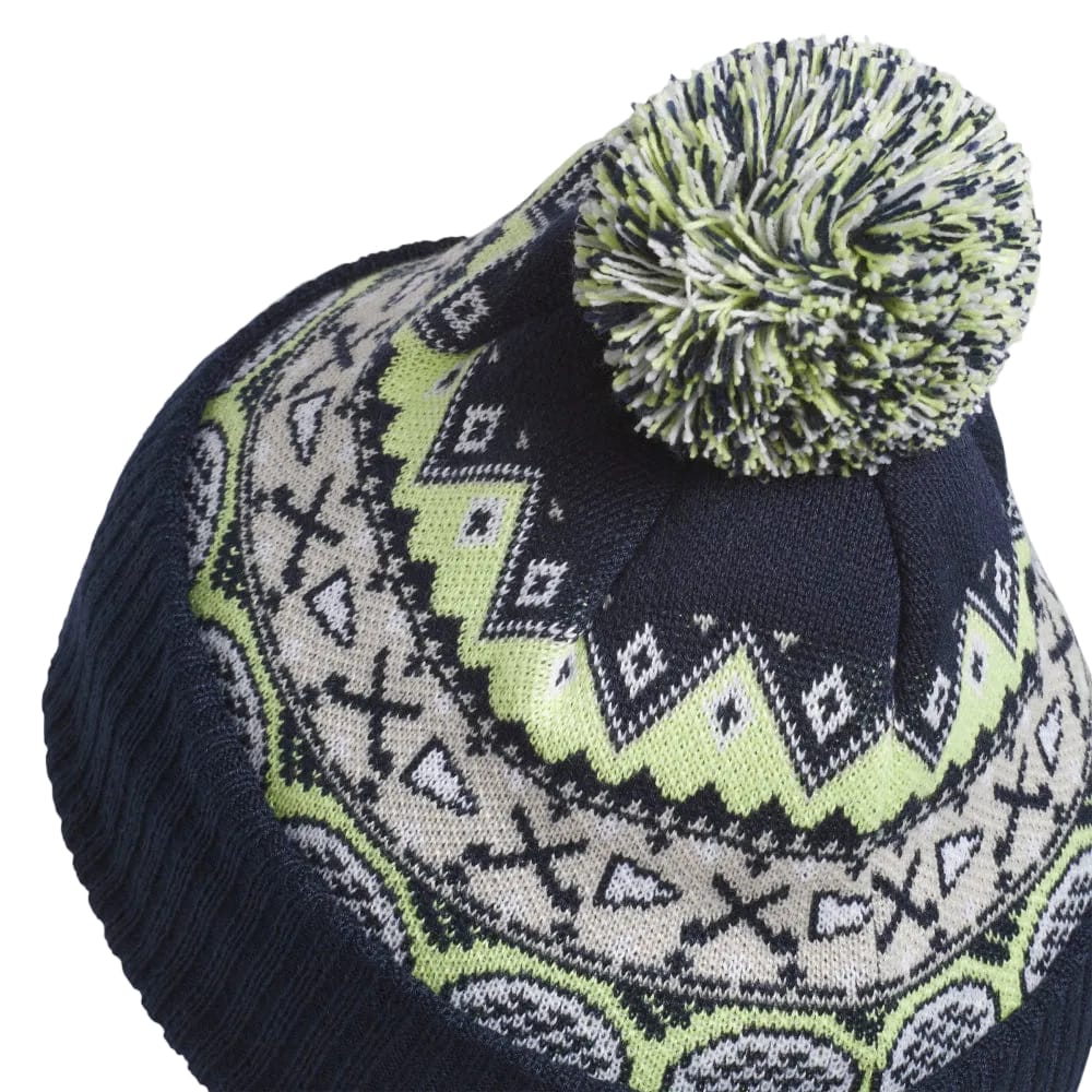 adidas Climawarm Pom Pom Beanie - Collegiate Navy - Image 2