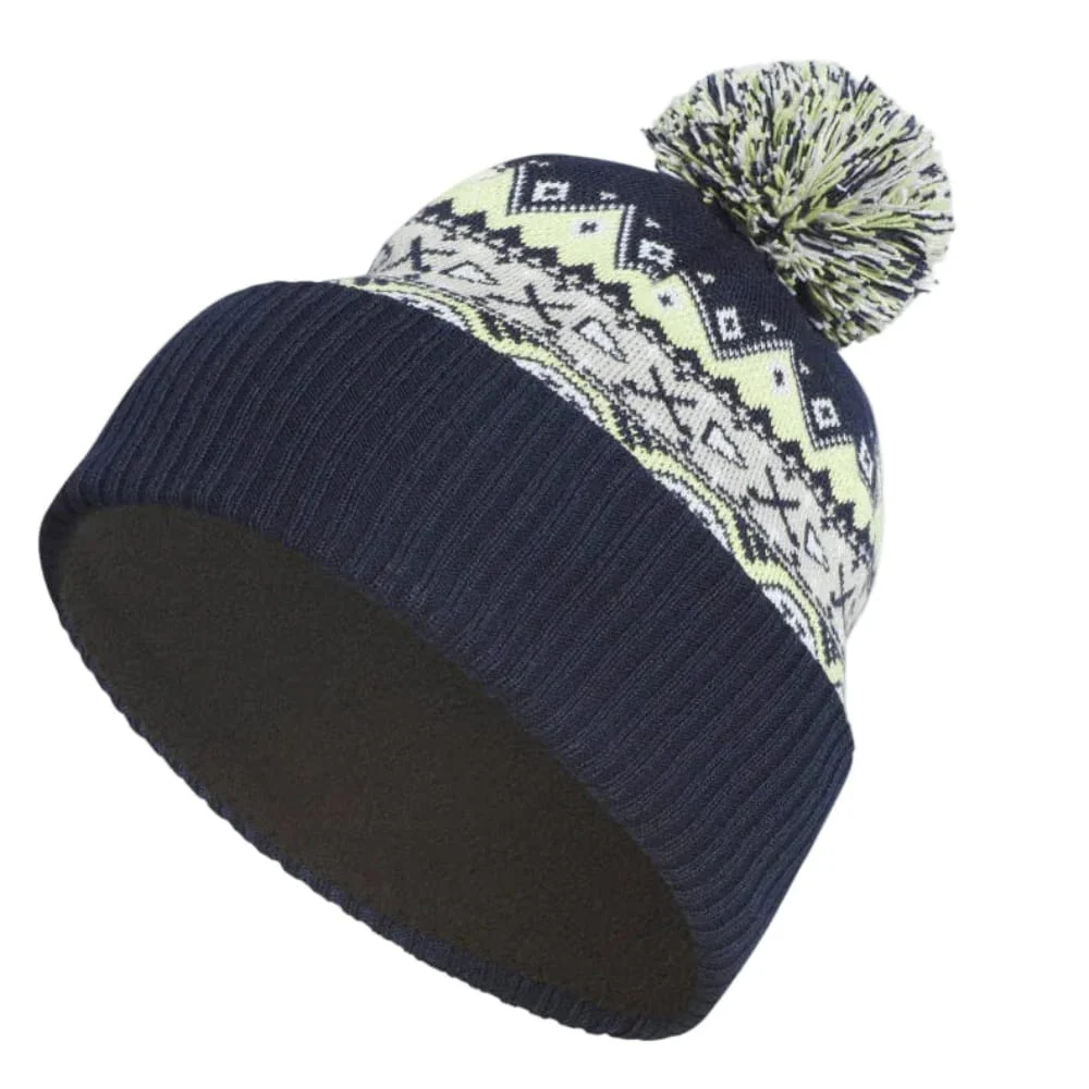 adidas Climawarm Pom Pom Beanie - Collegiate Navy - Image 3