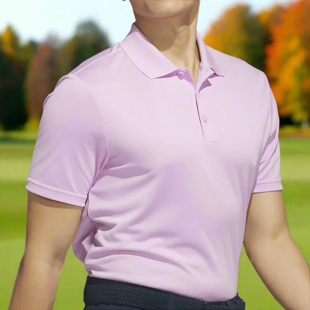 adidas Core Performance Primegreen Polo Shirt - Clear Lilac - Image 5