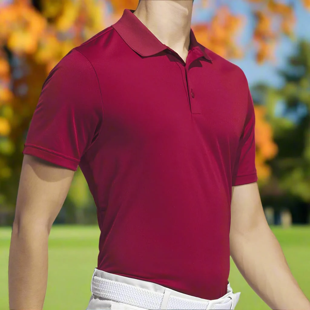 adidas Core Performance Primegreen Polo - Collegiate Burgundy - Image 5