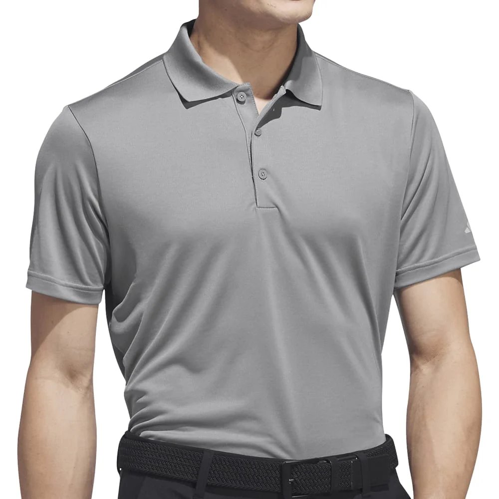 adidas Core Performance Primegreen Polo Shirt - Grey Heather - Image 2