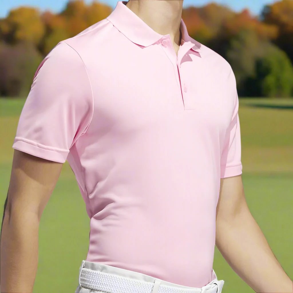 adidas Core Performance Primegreen Polo Shirt - Light Pink - Image 5