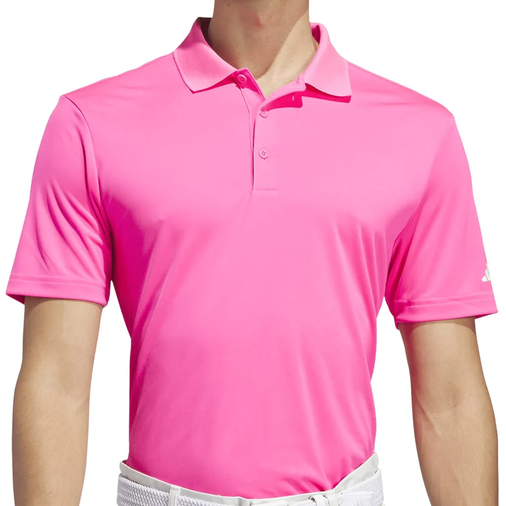 adidas Core Performance Primegreen Polo Shirt - Solar Pink - Image 4