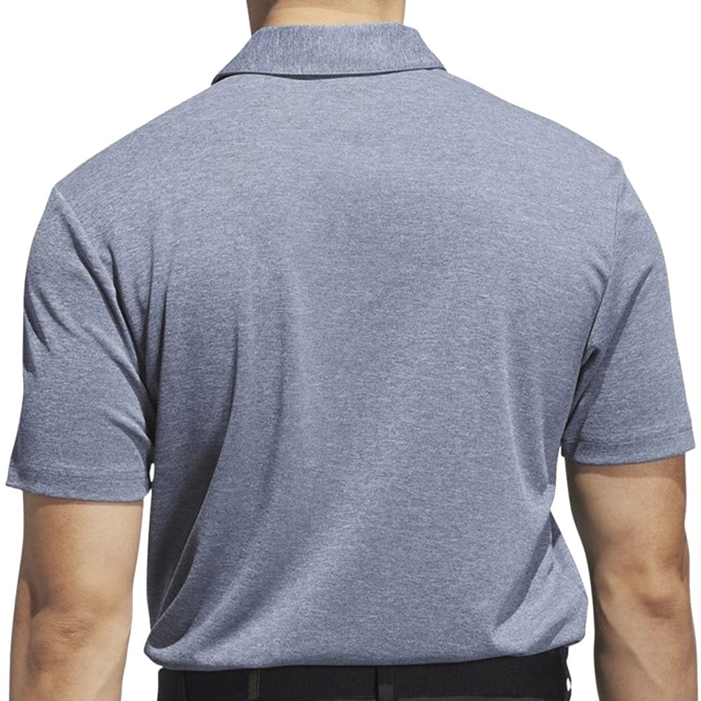 adidas Drive Heather Golf Polo Shirt - Collegiate Navy Mel. - Image 2