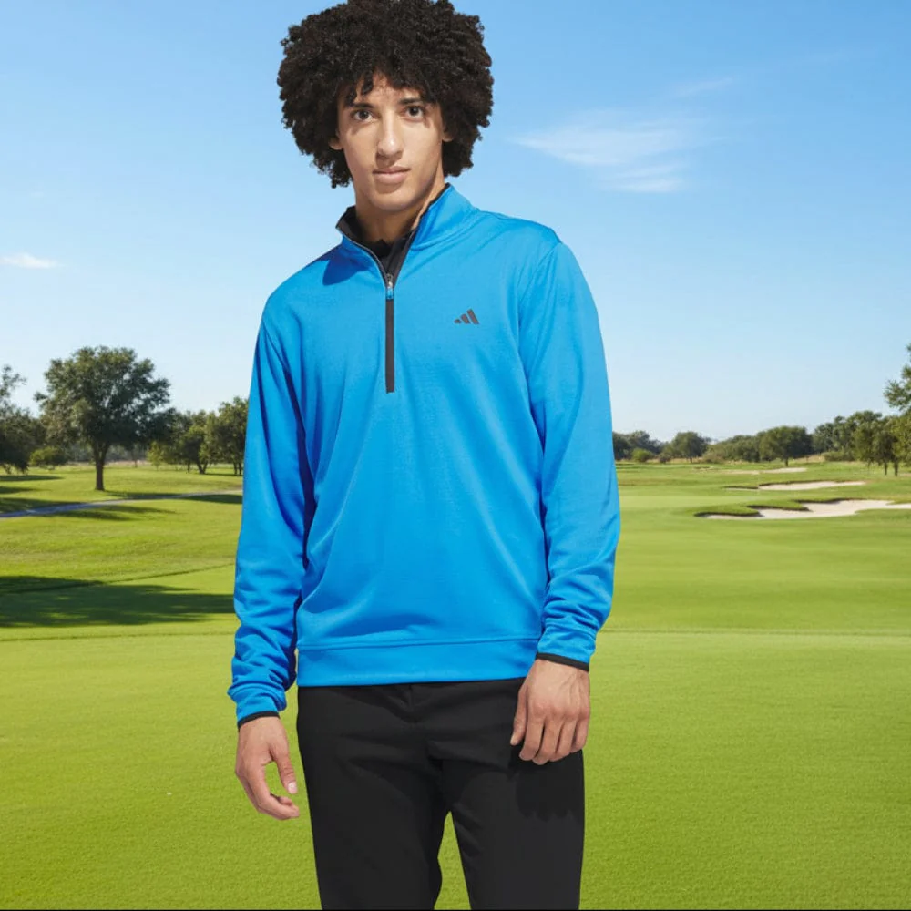 adidas Lightweight Half-Zip Top - Lucid Ray Blue - Image 4
