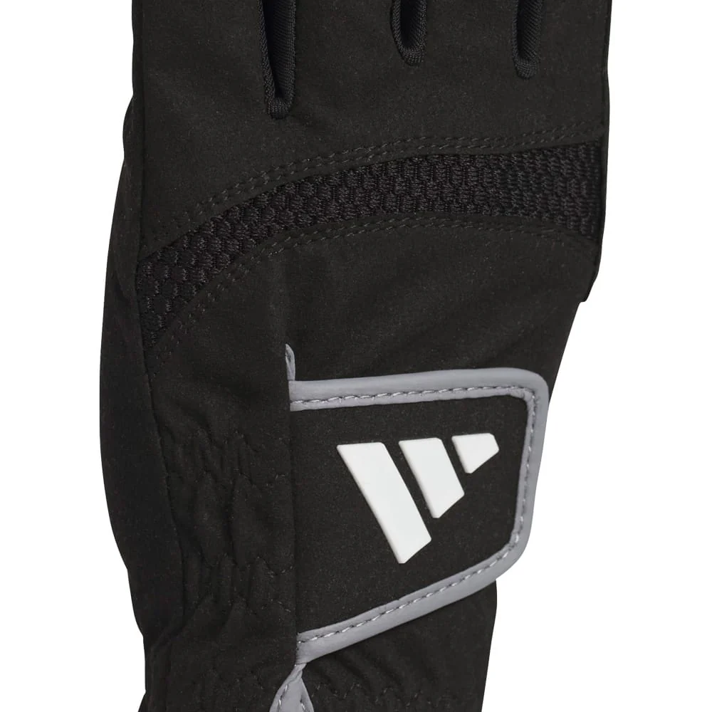 adidas Mens Golf Rain Gloves - Black - Image 2