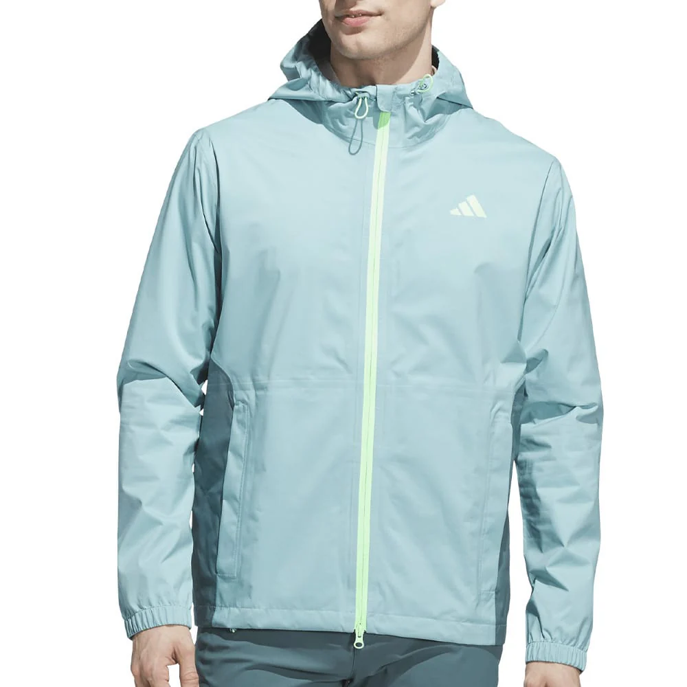 adidas RAIN.RDY Ultimate365 Tour Climaproof+ Waterproof Rain Suit - Mint Ton/Grey One - Image 10