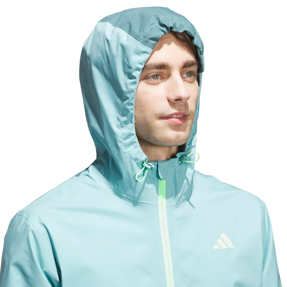 adidas RAIN.RDY Ultimate365 Tour Climaproof+ Waterproof Rain Suit - Mint Ton/Grey One - Image 12