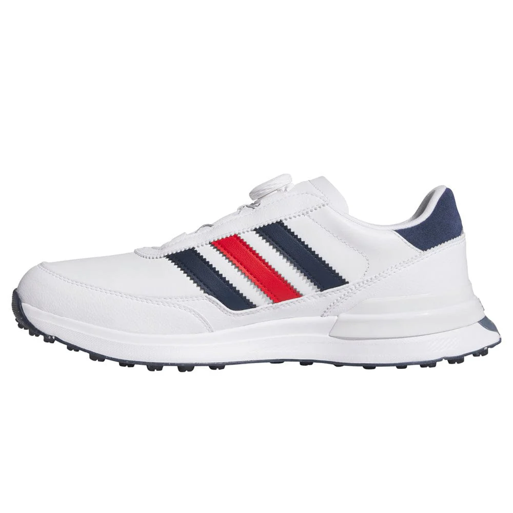 adidas S2G 26 Boa Waterproof Spikeless Shoes - Cloud White/Collegiate Navy/Better Scarlet - Image 3
