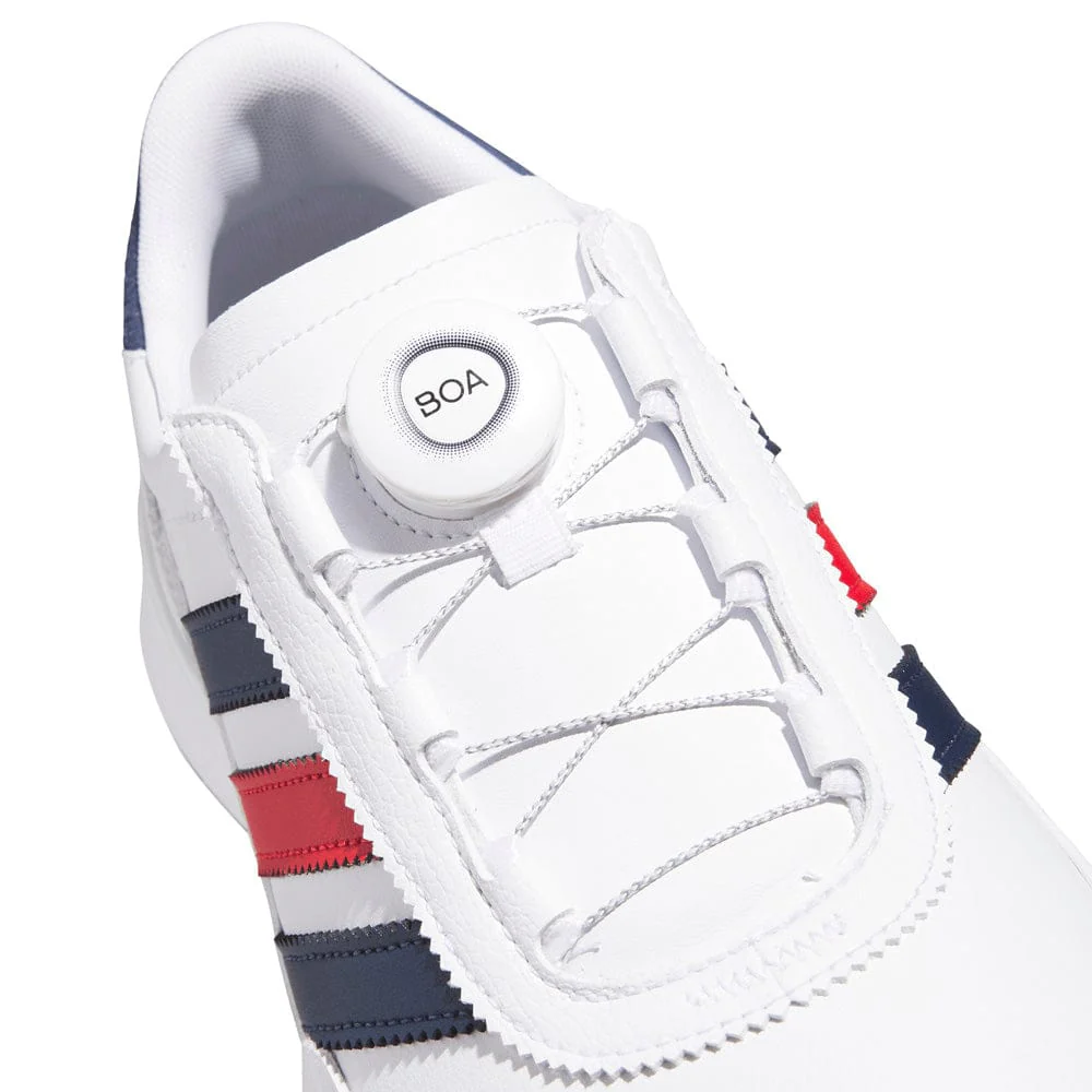 adidas S2G 26 Boa Waterproof Spikeless Shoes - Cloud White/Collegiate Navy/Better Scarlet - Image 7