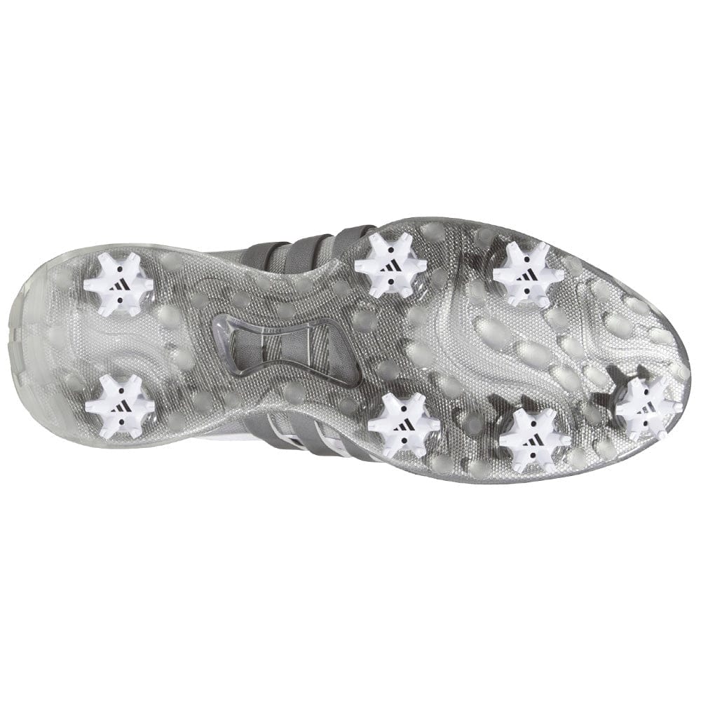 adidas Tour360 24 Waterproof Spiked Shoes - Cloud White/Iron Met./Silver Met. - Image 2