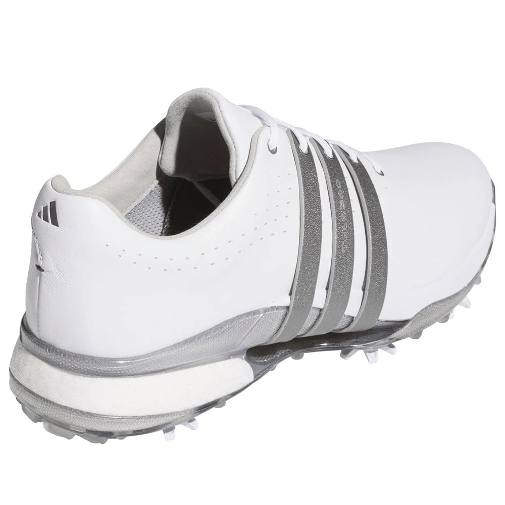 adidas Tour360 24 Waterproof Spiked Shoes - Cloud White/Iron Met./Silver Met. - Image 6
