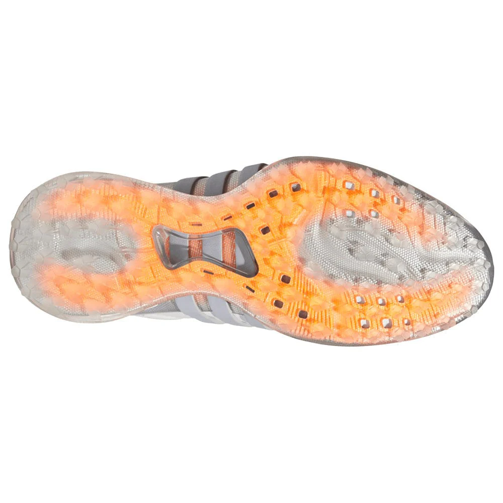 adidas Tour360 25 Waterproof Spikeless Shoes - Dash Grey/Halo Silver/Lucid Orange - Image 2