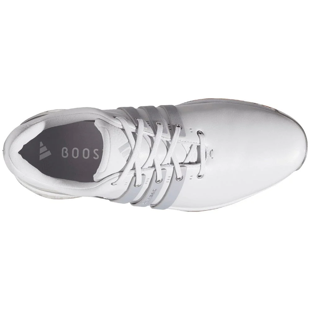 adidas Tour360 25 Waterproof Spikeless Shoes - Dash Grey/Halo Silver/Lucid Orange - Image 4