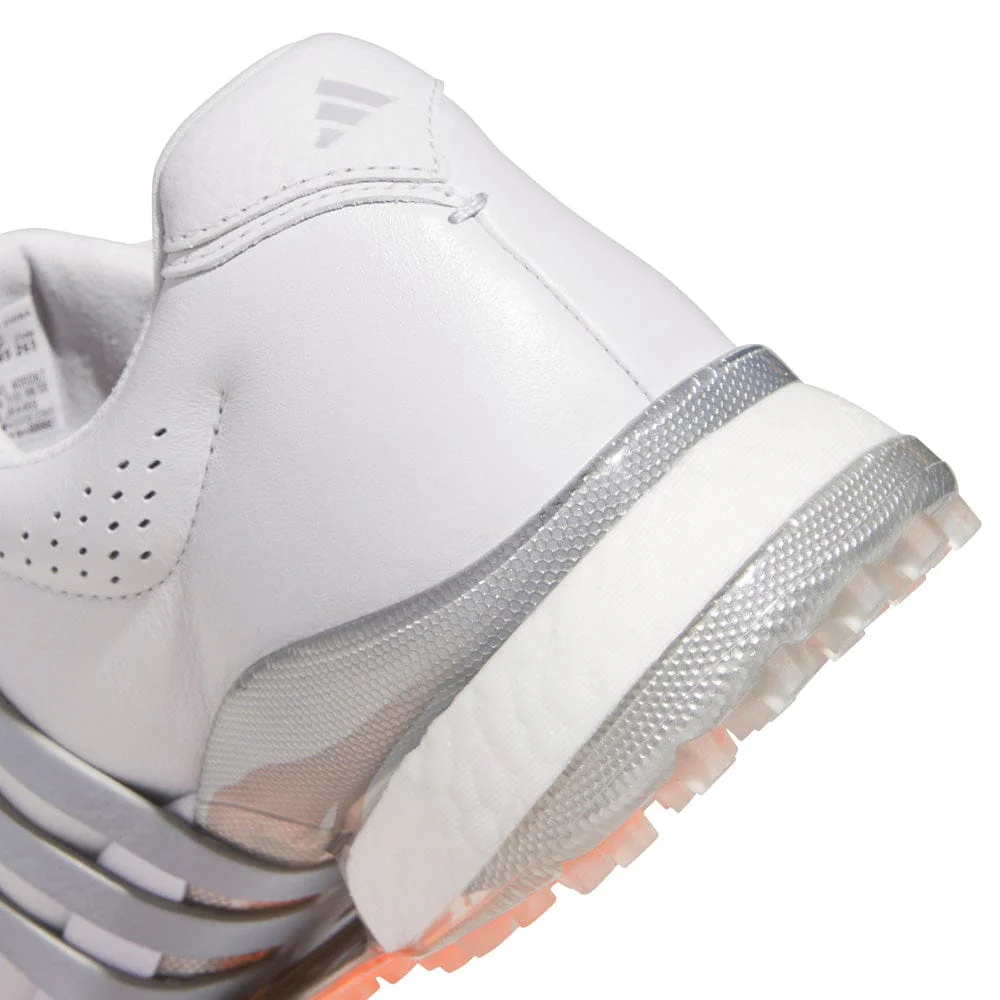 adidas Tour360 25 Waterproof Spikeless Shoes - Dash Grey/Halo Silver/Lucid Orange - Image 7