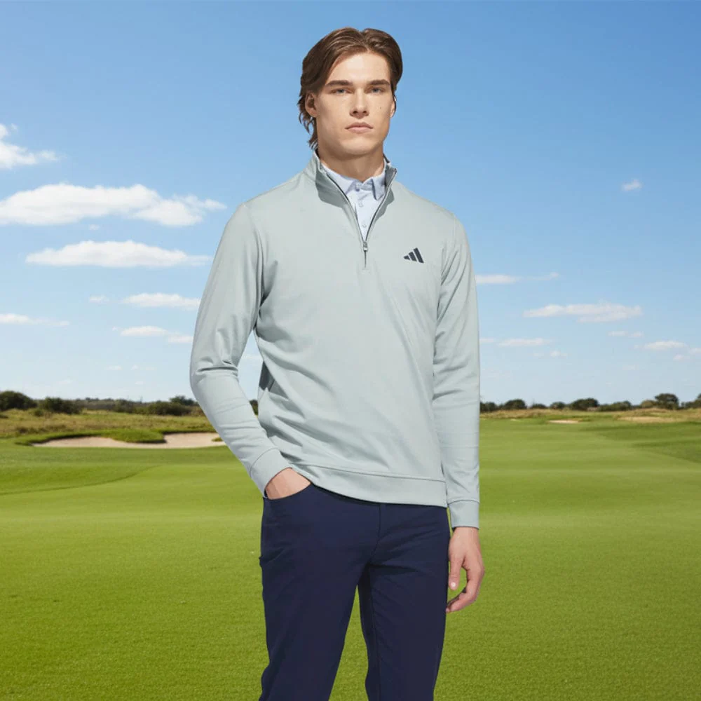 adidas Ultimate365 Classic Quarter-Zip - Wonder Sage - Image 6