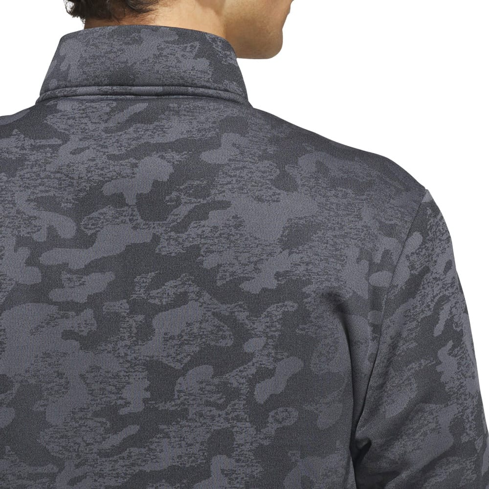 adidas Ultimate365 Durable Water Repellant Quarter-Zip Sweatshirt - Black/Grey Four - Image 5