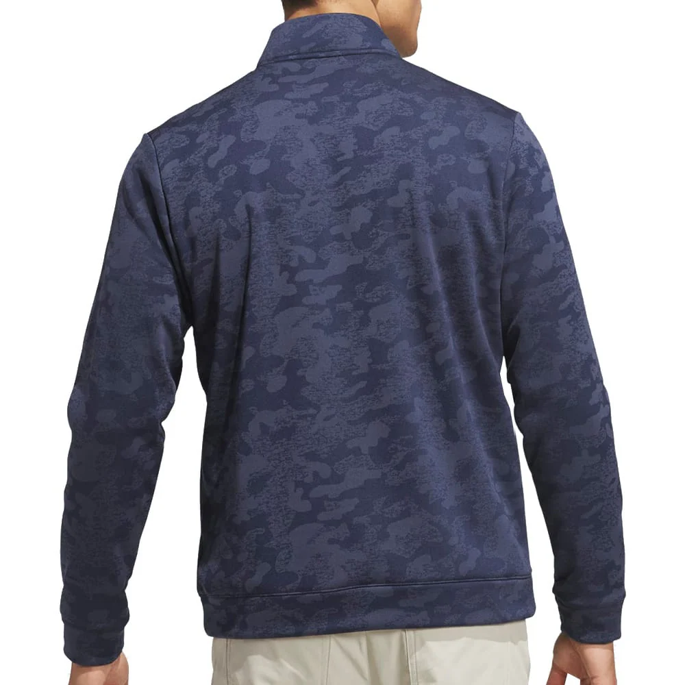 adidas Ultimate365 Durable Water Repellant Quarter-Zip Sweatshirt - Collegiate Navy/Shadow Navy - Image 2