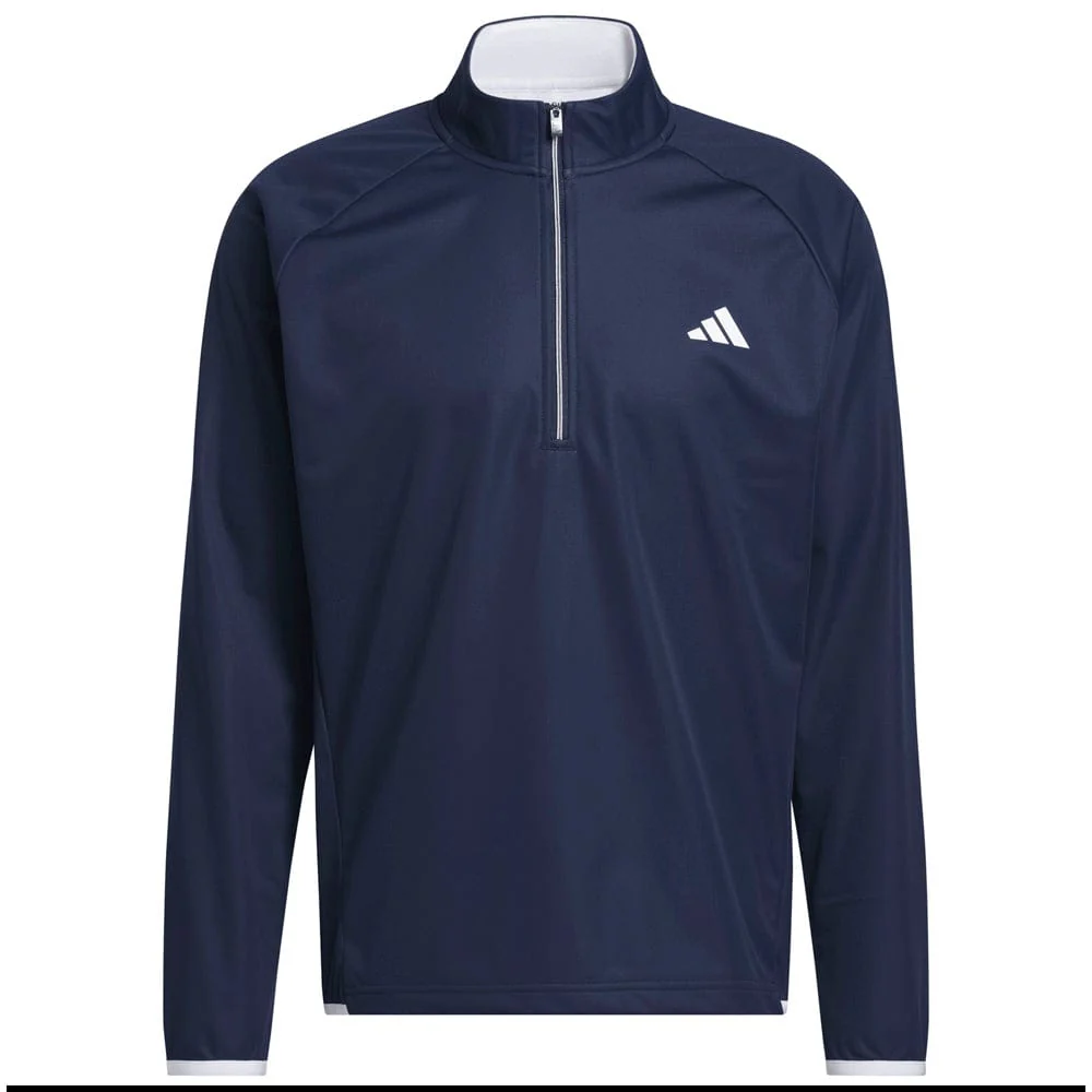 adidas Ultimate365 Durable Water Repellent Wind Quarter-Zip - Collegiate Navy/White/ - Image 3