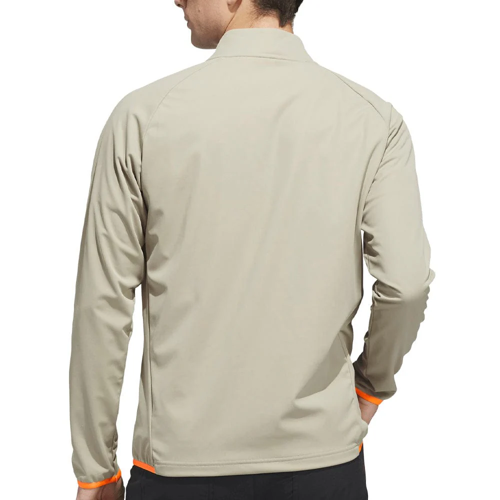 adidas Ultimate365 Durable Water Repellent Wind Quarter-Zip - Wonder Cargo/Lucid Orange - Image 2
