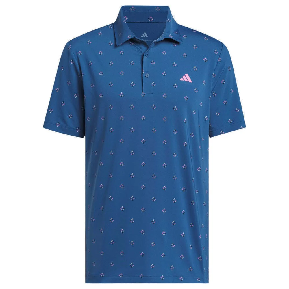 adidas Ultimate365 Essence Print Climacool Polo Shirt - Dusky Petrol - Image 3