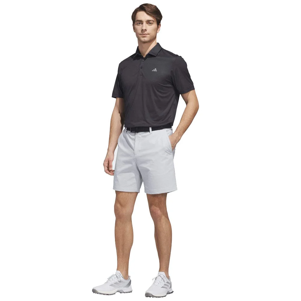 adidas Ultimate365 Feather Print Polo Shirt - Carbon/Black - Image 6