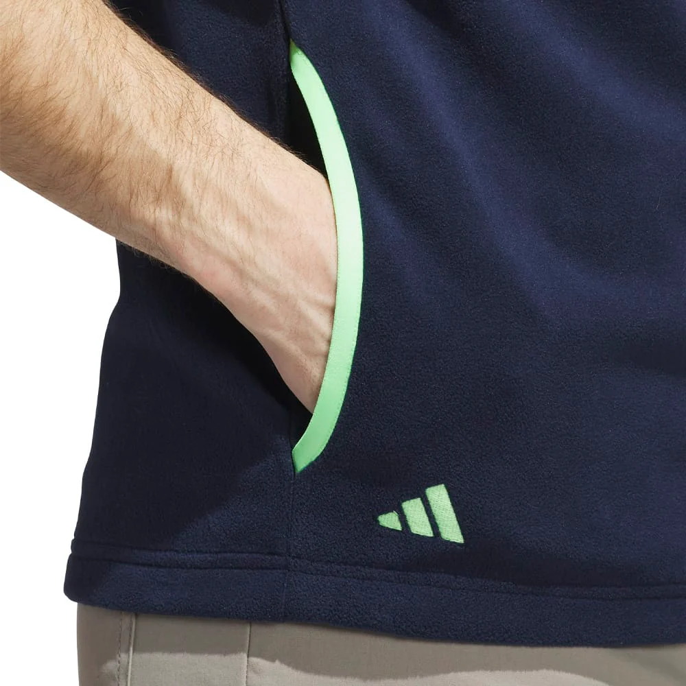 adidas Ultimate365 Fleece Hoodie Full-Zip Vest - Collegiate Navy - Image 5