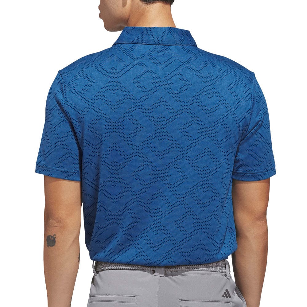 adidas Ultimate365 Jacquard Polo Shirt - Dusky Petrol/Black - Image 5