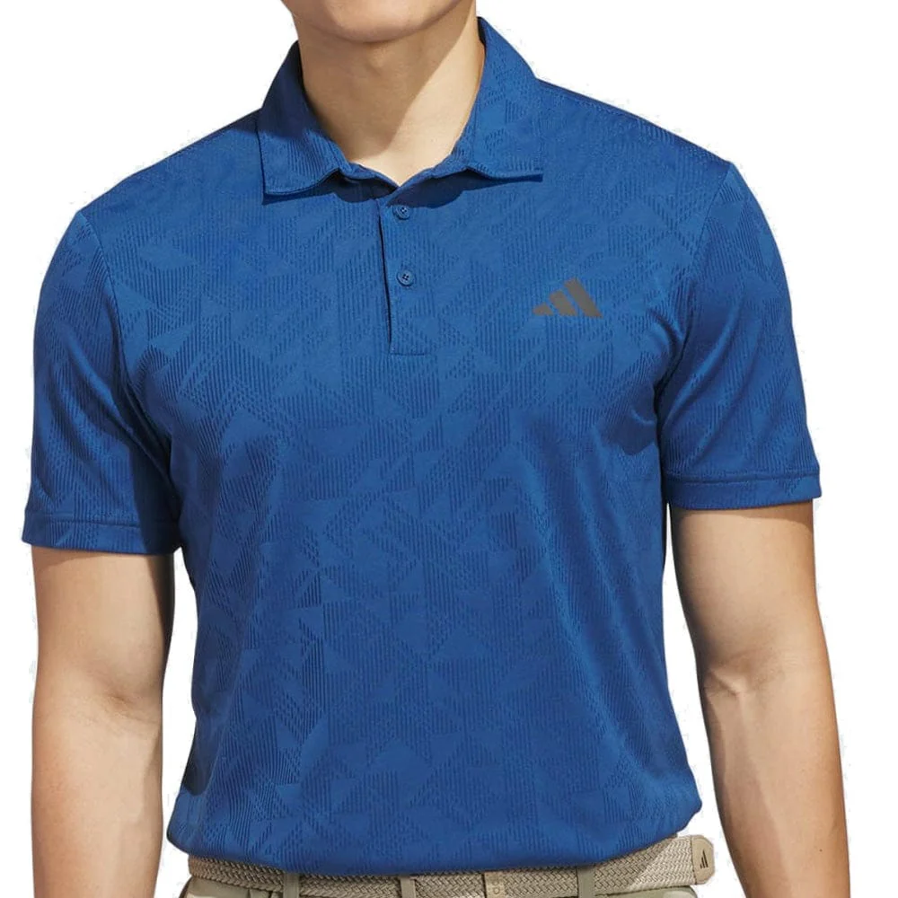 adidas Ultimate365 Jacquard Polo Shirt - Dusky Petrol