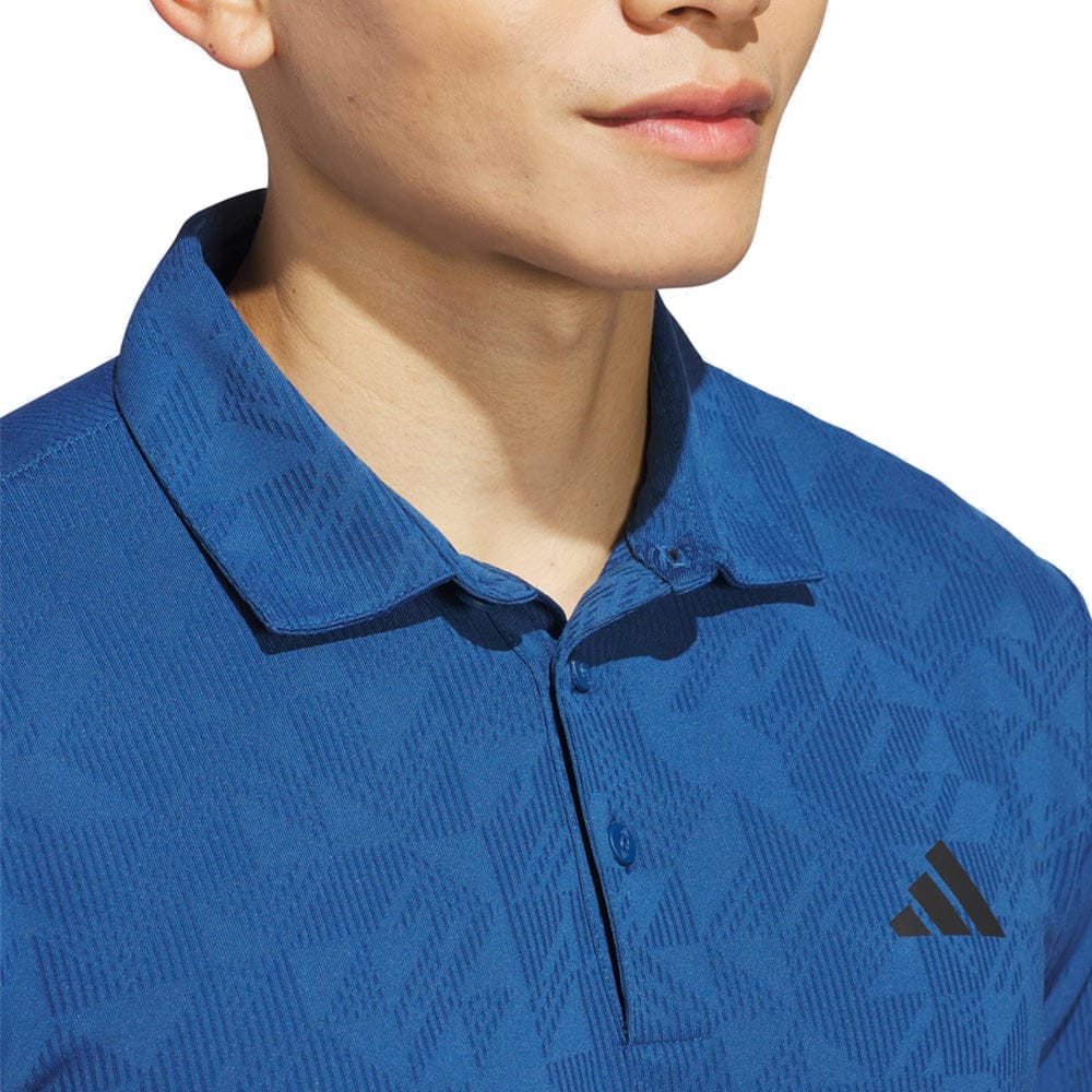 adidas Ultimate365 Jacquard Polo Shirt - Dusky Petrol - Image 3