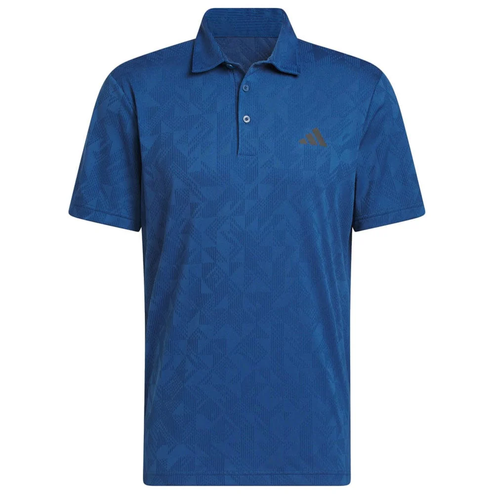 adidas Ultimate365 Jacquard Polo Shirt - Dusky Petrol - Image 5