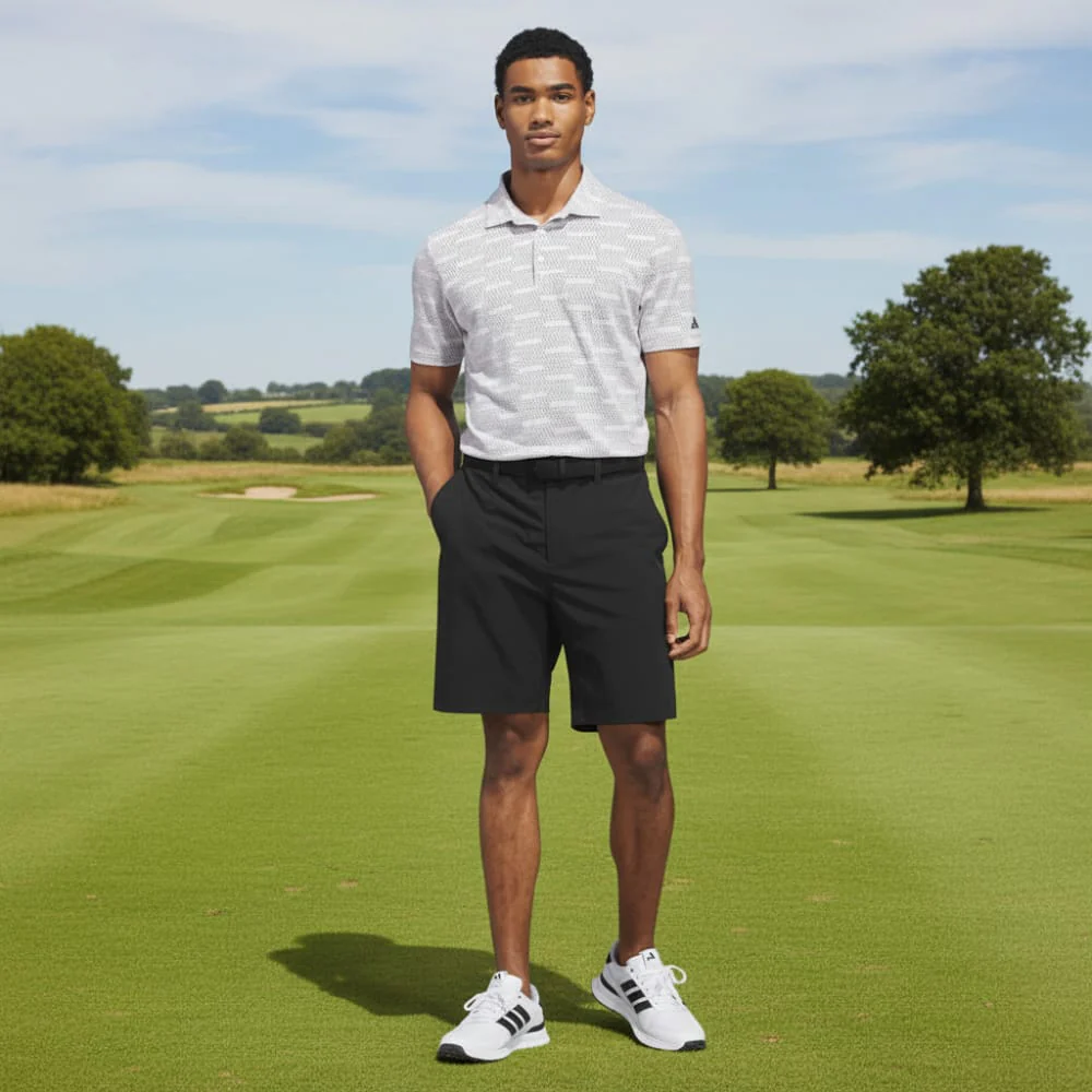 adidas Ultimate365 Jacquard Polo Shirt - White - Image 5
